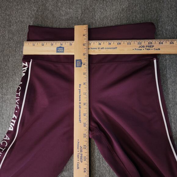 Zyia Active Legging 6-8 Women Light N Tight High‎ Rise Crop Tuxedo Spellout 16" - Picture 4 of 9